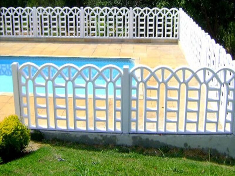 Grade de Concreto Janelas piscina