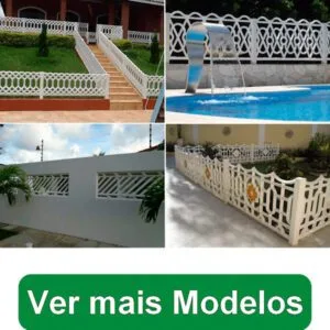 Compre grade de concreto e muro pré moldado de vários modelos e tamanhos. Pagamento só na entrega.