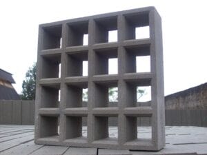 Elemento Vazado 16 furos 29x29x6cm Elemento Vazado 16 furos 29x29x6cm