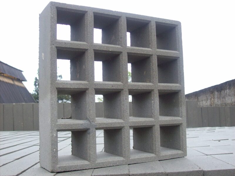 Elemento Vazado 16 furos 39x39x10cm