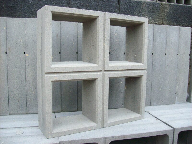 Elemento Vazado 4 furos 39x39x10cm