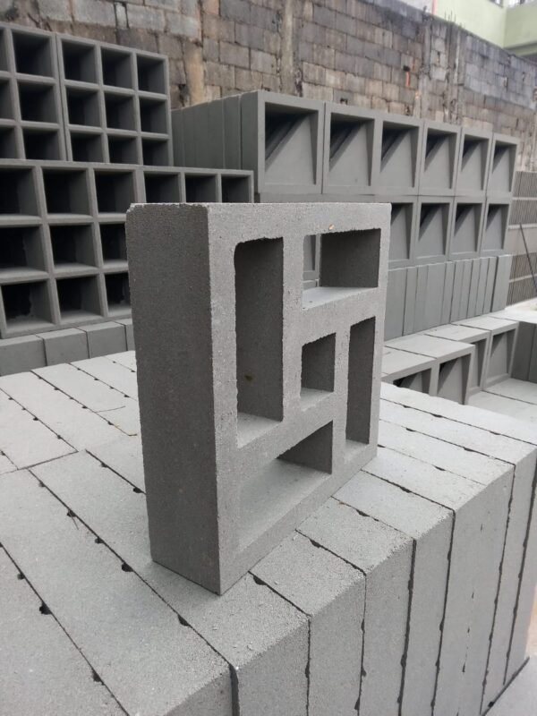 Elemento Vazado de Concreto Modelo Catavento 30x30x8cm
