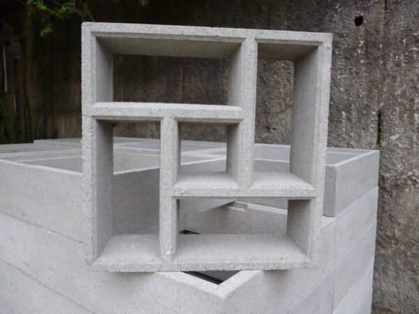 Elemento Vazado de Concreto Modelo Catavento 30x30x8cm
