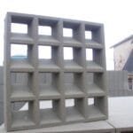Elemento Vazado modelo 16 furos inclinados 39x39x7cm