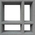 Elemento Vazado Geométrico 30x30x8cm