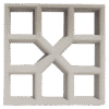 Elemento Vazado modelo Xis 30x30x8cm