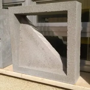 Elemento Vazado Pirâmide 39x39x7cm