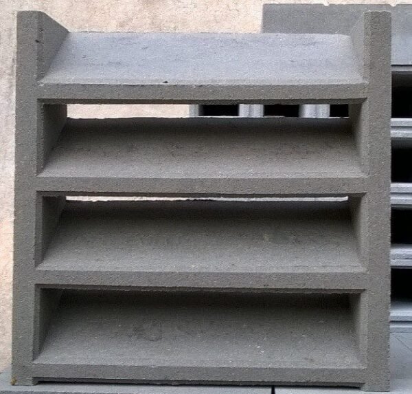 Elemento Vazado de Concreto Modelo Veneziana 39x39x10cm