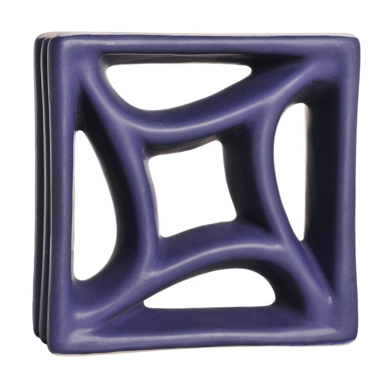Cobogó Esmaltado modelo Estrela Azul Cobalto Fosco Cobogó Esmaltado modelo Estrela Azul Cobalto Fosco
