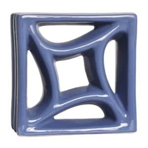 Cobogó Esmaltado modelo Estrela Azul Retrô