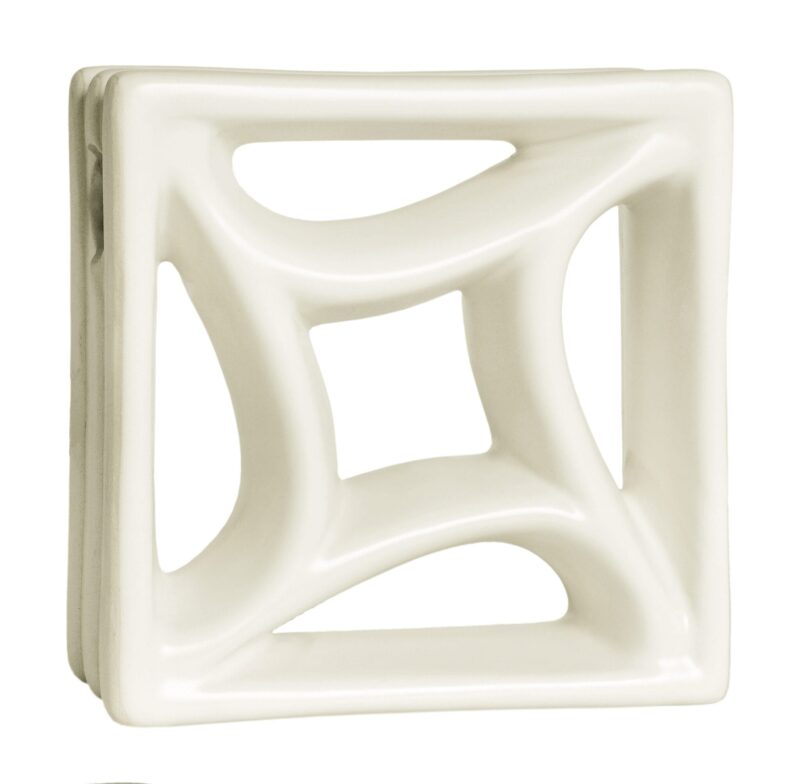 Cobogó Esmaltado modelo Estrela Branco Fosco Cobogó Esmaltado modelo Estrela Branco Fosco