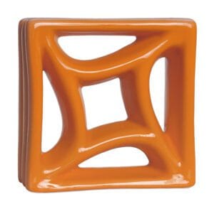 Cobogó Esmaltado modelo Estrela Laranja Cobogó Esmaltado modelo Estrela Laranja