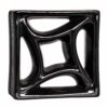 Cobogó Esmaltado modelo Estrela Preto Brilhante Cobogó Esmaltado modelo Estrela Preto Brilhante