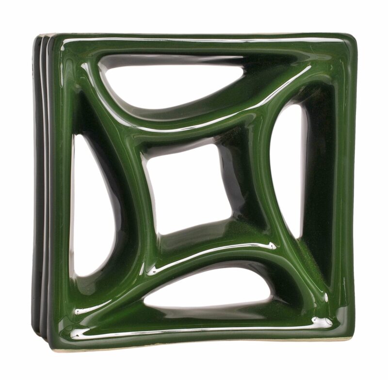 Cobogó Esmaltado modelo Estrela Verde Hortelã