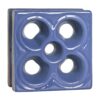 Cobogó Esmaltado modelo Flor Azul Retrô