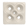 Cobogó Esmaltado modelo Flor Branco Fosco