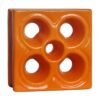 Cobogó Esmaltado modelo Flor Laranja