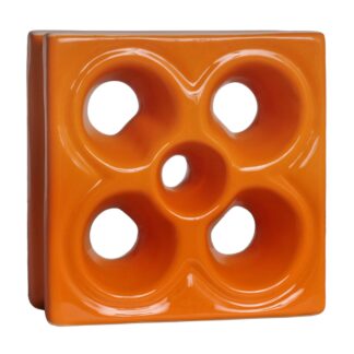 Cobogó Esmaltado modelo Flor Laranja