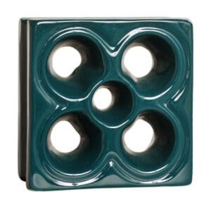 Cobogó Esmaltado modelo Flor Verde Petróleo Cobogó Esmaltado modelo Flor Verde Petróleo