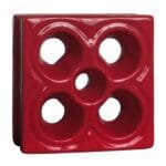 Cobogó Esmaltado modelo Flor Vermelho