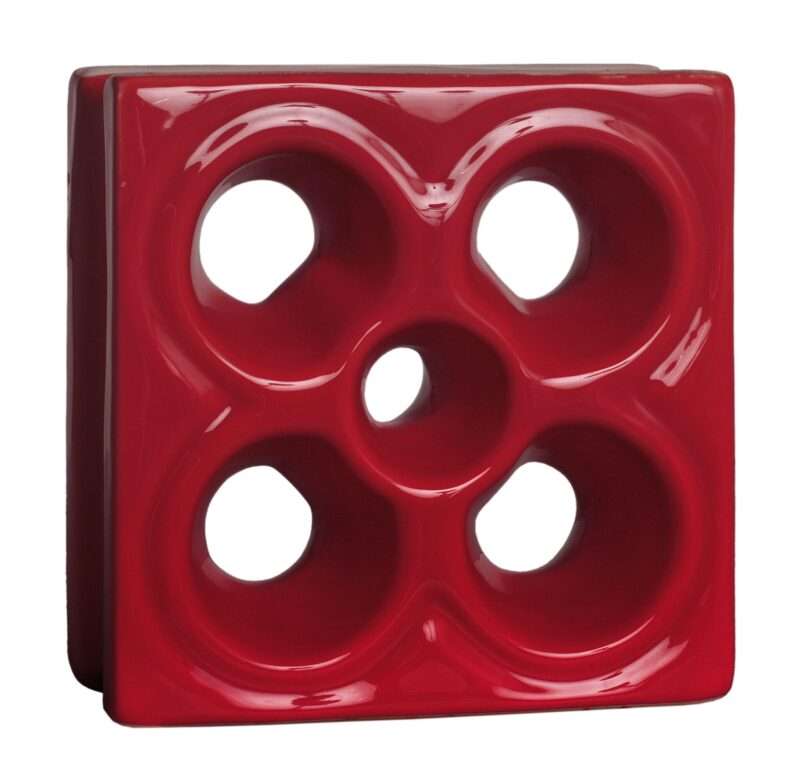 Cobogó Esmaltado modelo Flor Vermelho Cobogó Esmaltado modelo Flor Vermelho