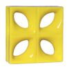 Cobogó Esmaltado Modelo Folha Amarelo Canário Cobogó Esmaltado Modelo Folha Amarelo Canário