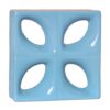 Cobogó Esmaltado Modelo Folha Azul Céu Cobogó Esmaltado Modelo Folha Azul Céu