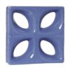 Cobogó Esmaltado Modelo Folha Azul Retrô Cobogó Esmaltado Modelo Folha Azul Retrô