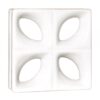 Cobogó Esmaltado Modelo Folha Branco Brilhante Cobogó Esmaltado Modelo Folha Branco Brilhante