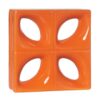 Cobogó Esmaltado Modelo Folha Laranja