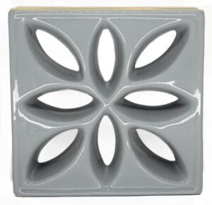 Cobogó Esmaltado modelo Lótus Platina