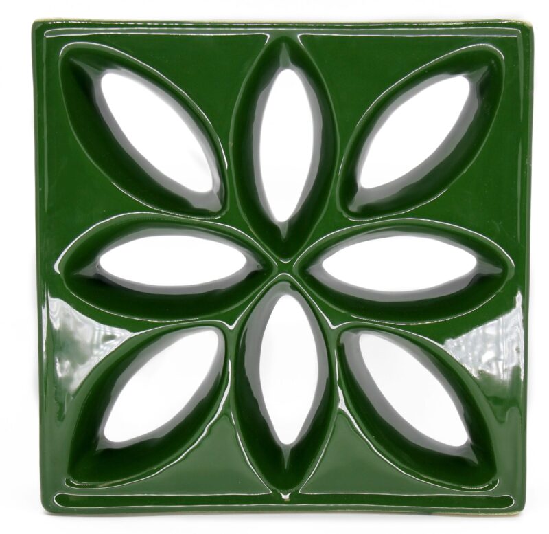 Cobogó Esmaltado modelo Lótus Verde Hortelã