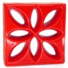 Cobogó Esmaltado modelo Lótus Vermelho