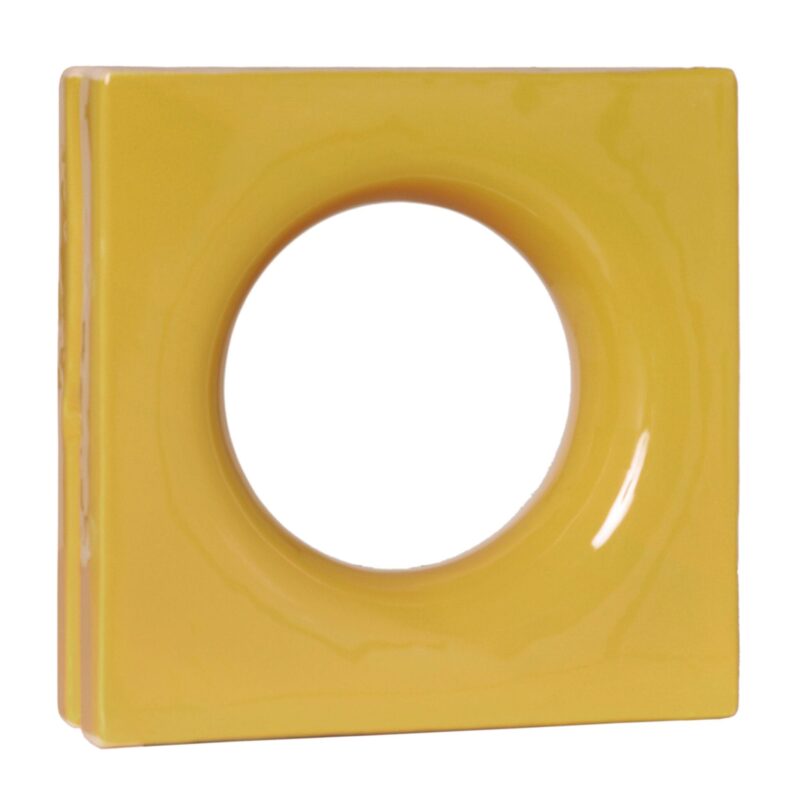 Cobogó Esmaltado modelo Lua Amarelo Girassol Cobogó Esmaltado modelo Lua Amarelo Girassol