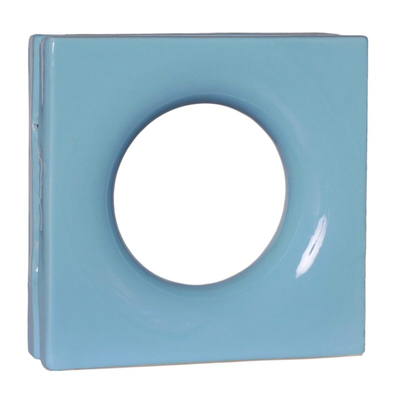 Cobogó Esmaltado modelo Lua Azul Céu Cobogó Esmaltado modelo Lua Azul Céu