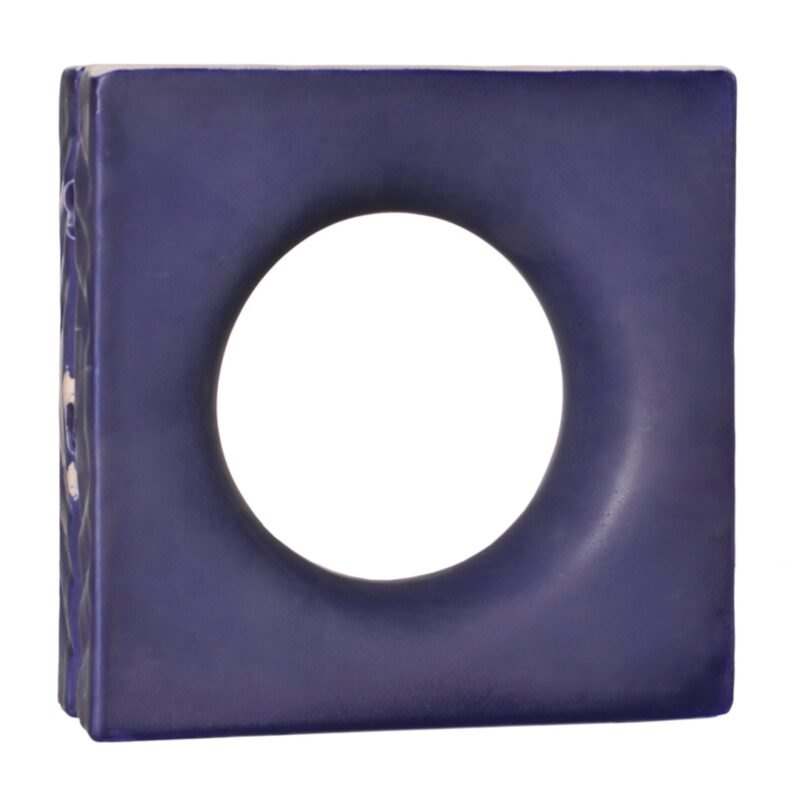 Cobogó Esmaltado modelo Lua Azul Cobalto Fosco Cobogó Esmaltado modelo Lua Azul Cobalto Fosco