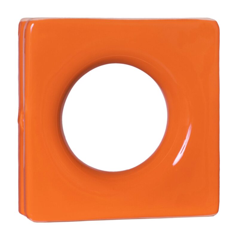 Cobogó Esmaltado modelo Lua Laranja Cobogó Esmaltado modelo Lua Laranja