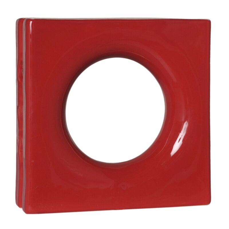 Cobogó Esmaltado modelo Lua Vermelho Cobogó Esmaltado modelo Lua Vermelho