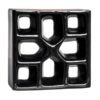Cobogó Esmaltado modelo Xis Preto Brilhante Cobogó Esmaltado modelo Xis Preto Brilhante