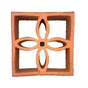 Elemento Vazado em Cerâmica Reto Flor