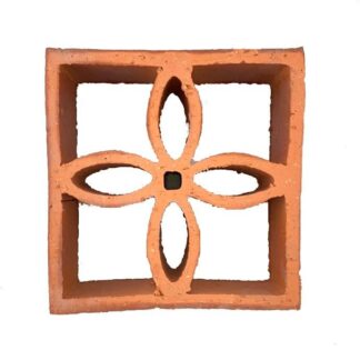 Elemento Vazado em Cerâmica Reto Flor