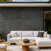 Revestimento Brick Tabaco em espaço aberto
